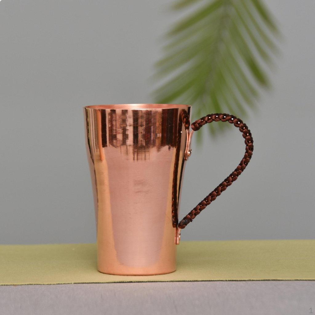 Copper Tumbler Thickened Wall Handmade Cup Unique Design for Bar, Home without Handle