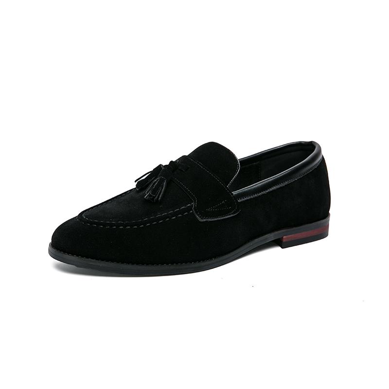 Fashion Hot selling men's shoes Luxury  designer styles Fashion parties and business offices Adult and comfortable loafer Black