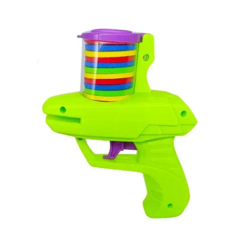 Mini Carrot Flying Disc Launcher Toy Gun Battle Outdoor Multi Person Sports Soft Bullet Gun Safety Carrot Flying Saucer Gun Gift
