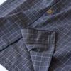 1 Set Pajama Set Soft Short Sleeve Casual Thin Comfortable Sleeping Wear Cotton Grid Print Men Homewear Daily Clothing