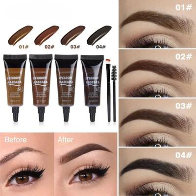 6 Color Eyebrow Dye Cream Shaping Lasting Liquid Eyebrow Cream Waterproof and Fadeless Beautify Eyebrow Tint New Products Makeup