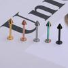 5/12 Stück Chirurgenstahl Körperpiercing Schmuck Los Großhandel Nasenring Zungenpiercing Barren Los Augenbrauen Labret Piercing Hufeisenring Los Packung