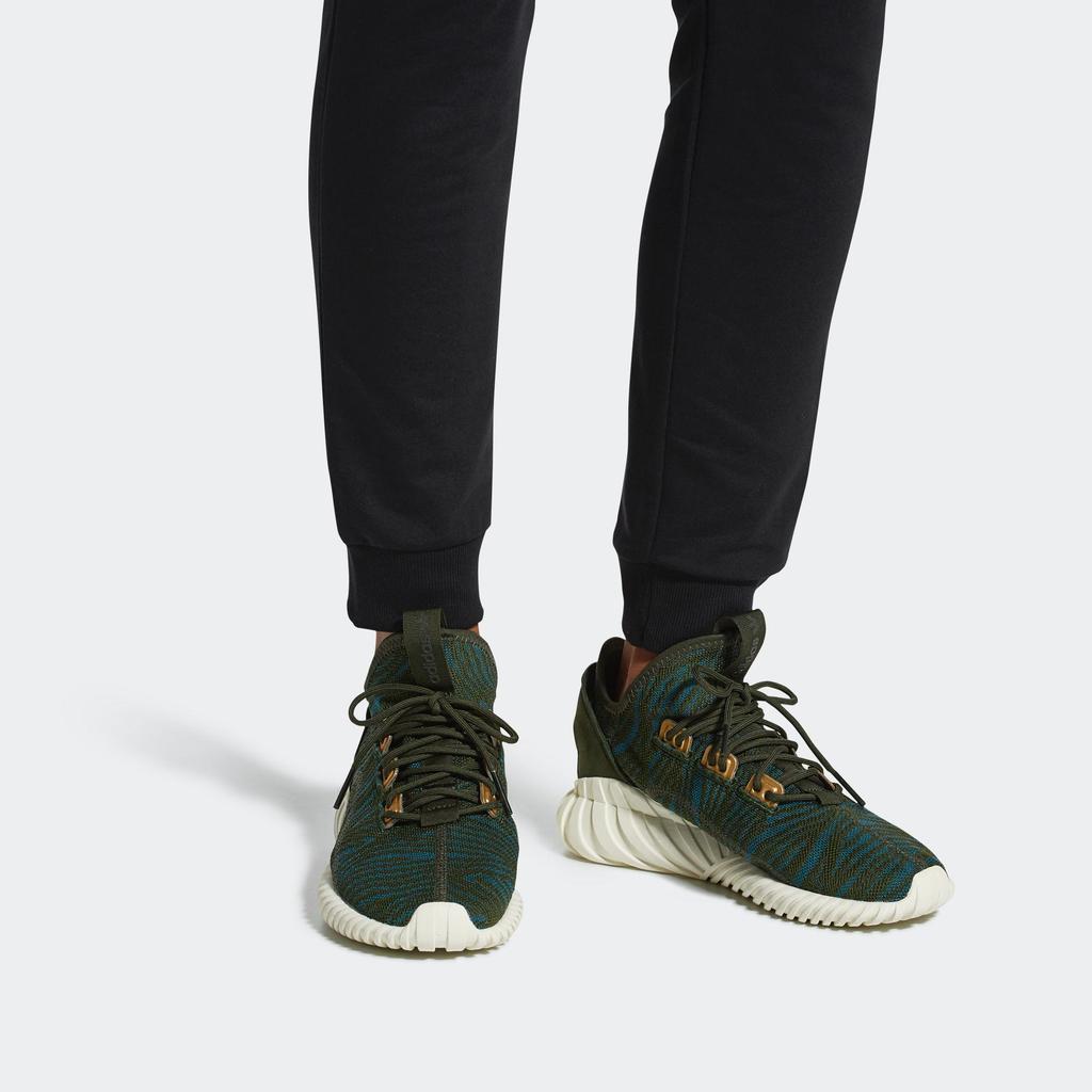 Adidas Originals Tubular Casual Shoes Women's Low top Green/Yellow CQ2453