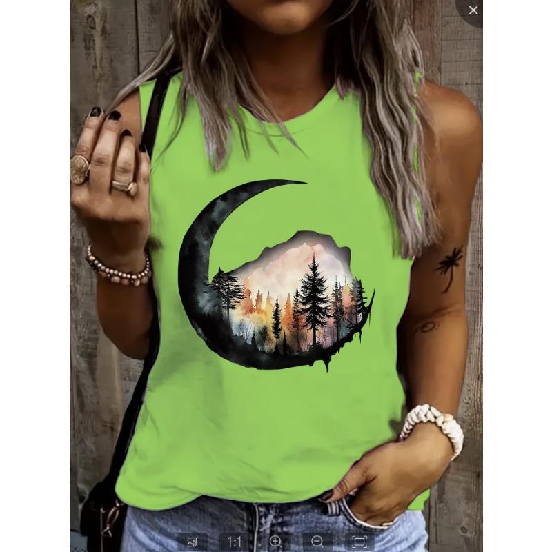 Women’s Trendy Exquisite Printed Fashion Sleeveless Tank Top
