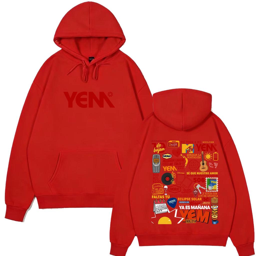 Band Morat Yem Ya Es Manana Tour 2026 Print Hoodie Men Women Hip-hop Pullover Long Sleeves Loose Aesthetic Trend Sweatshirts High Quality Tops