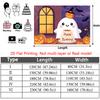 Party Backdrop Halloween Flat Cute Pumpkin Hanging Event Backdrop Decoration Birthday Party Decor