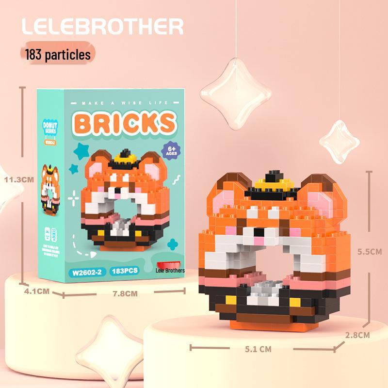 Compatible Lego Micro Building Block Cartoon Figurines - Children's Educational Desktop Toys