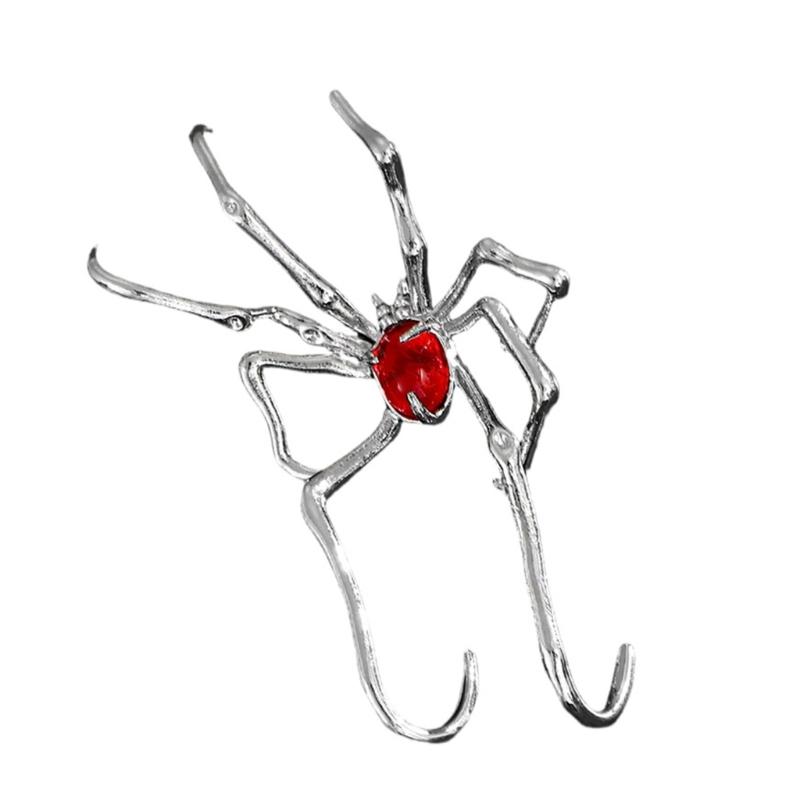 Уникальный Ушной Кафф Пауки Не Прокалывающие Серьги Модная Клипса для Уха Хэллоуин Украшение Подходит для Различных Стилей 1