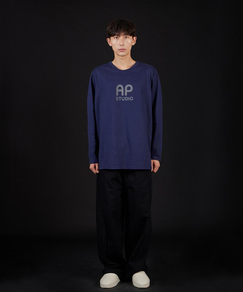 ASTRAL PROJECTION Ap Ap Oversized Long Sleeve T-Shirt_Navy