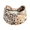 Fashion Leopard Print Headband - Wide Elastic Hair Band for Yoga, Running, Daily Wear - Women's Sporty Hair Accessory