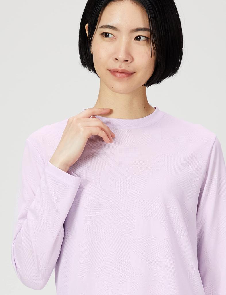 Foxfire SC Windpass Crew Shirt Pale Size Insect UV Protection (8215179), Women's, Pink, L, Repellent, Skorlon, Moisture-Wicking, Quick-Drying,