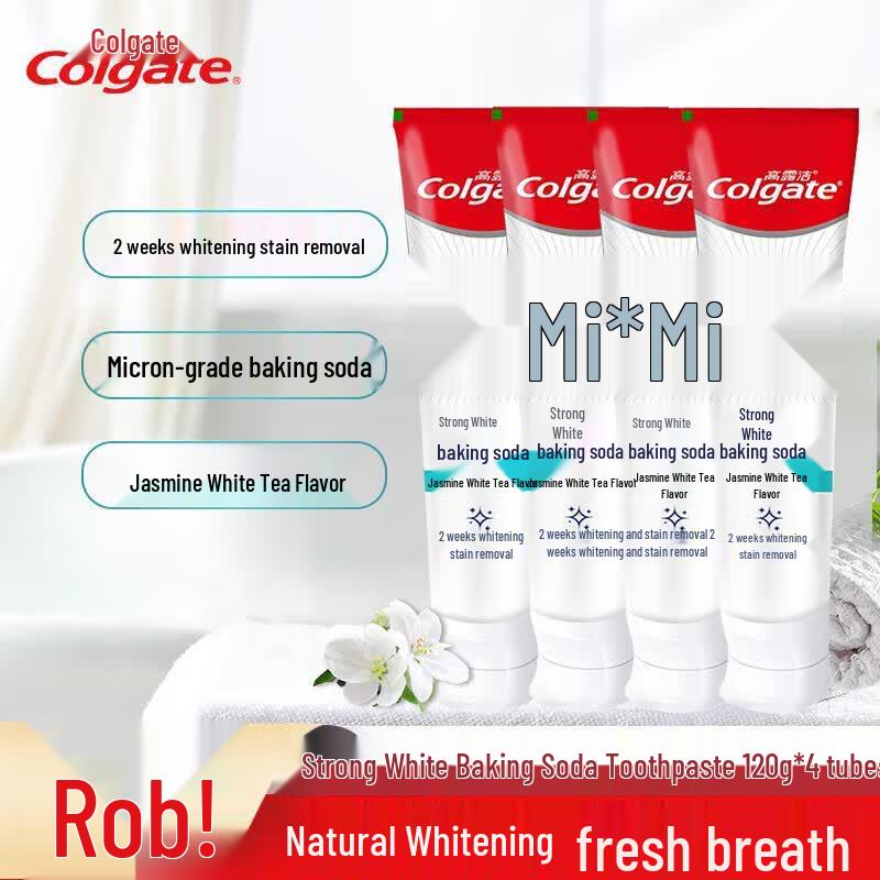 Colgate Powerful White Jasmine White Tea Toothpaste 4-Pack