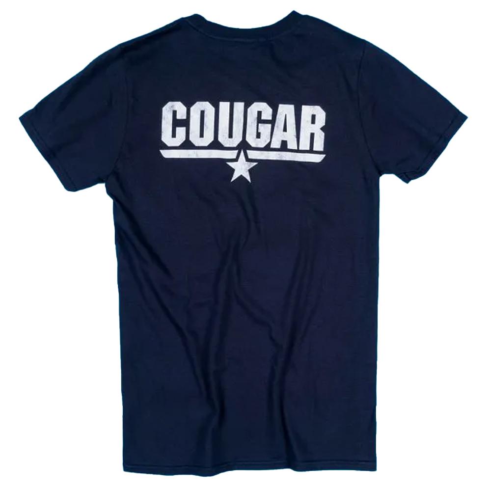 Top Gun Mens Cougar Back Print T-Shirt