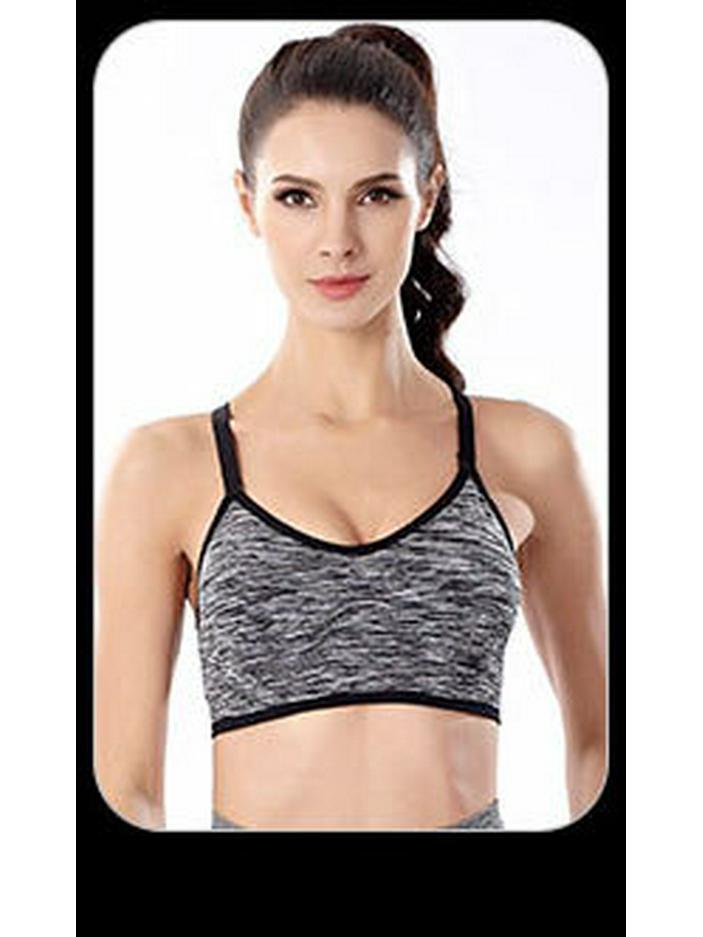 Shockproof Wirefree Cross Back Sports Bra for Running & Yoga