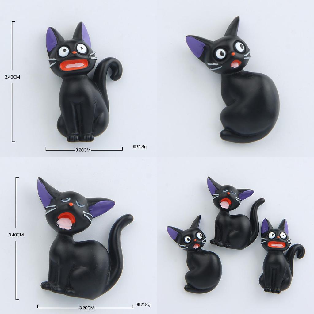Kiki Delivery Service Jiji Cute Black Cat Magnetic Refrigerator Decoration For Party Decor And Gift Exchange