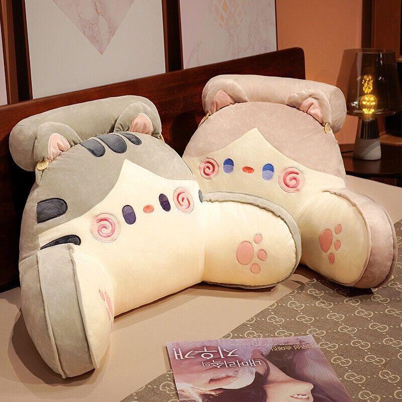 Bed Reading and Playing Mobile Phone Pillow Sofa Cushion Bedside Pillow Removable and Washable Waist Support Large Back Cushion