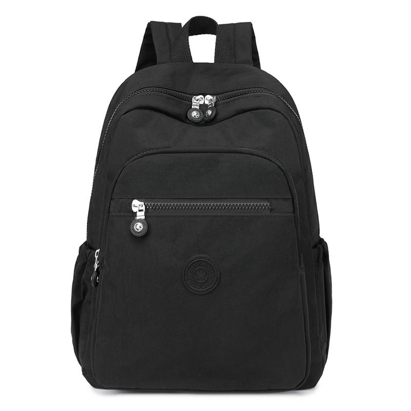 

Легкий рюкзак с рукавом Pull Rod женский дорожный рюкзак водоотталкивающий нейлоновый школьный рюкзак чёрный