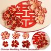 30cm Wrinkle Flower Wedding Room Background Wall Decor Chinese New Year Decoraiton Room Valentine's Day Gift Decor
