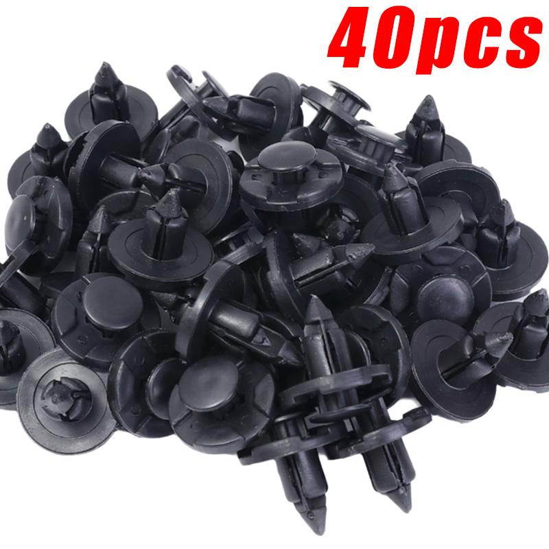 8mm Auto Fasteners Rivets Clips for Nissan Automotive Fastener Clips Body Push Retainer Bumper Trim Retainer Fastener 100/10Pcs