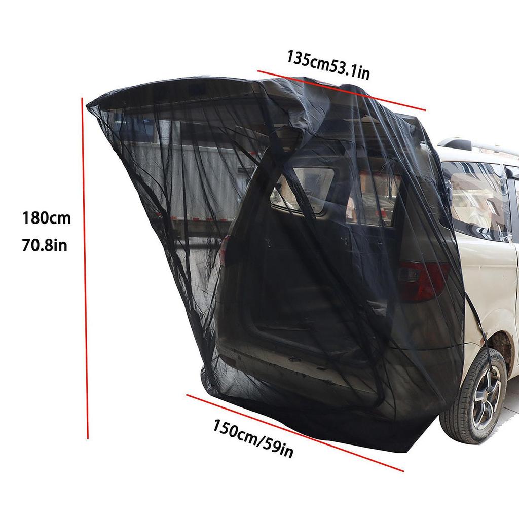 Car Tailgate Mesh Screen Easy To Install Sturdy High Density Multipurpose Ventilation Trunk Mesh Cover for Truck Automotive