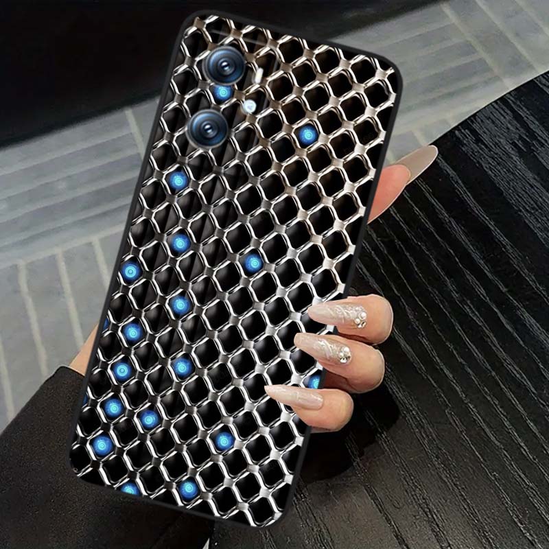 Creative metal style pattern For OPPO Reno 5 6 7 A96 A40 A58 Realme GT A74 A78 Neo2 A74 A78 Find X5 X3 X7 X8 Black Phone Case