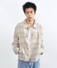 Insilence Linen Check Jacket Beige Check