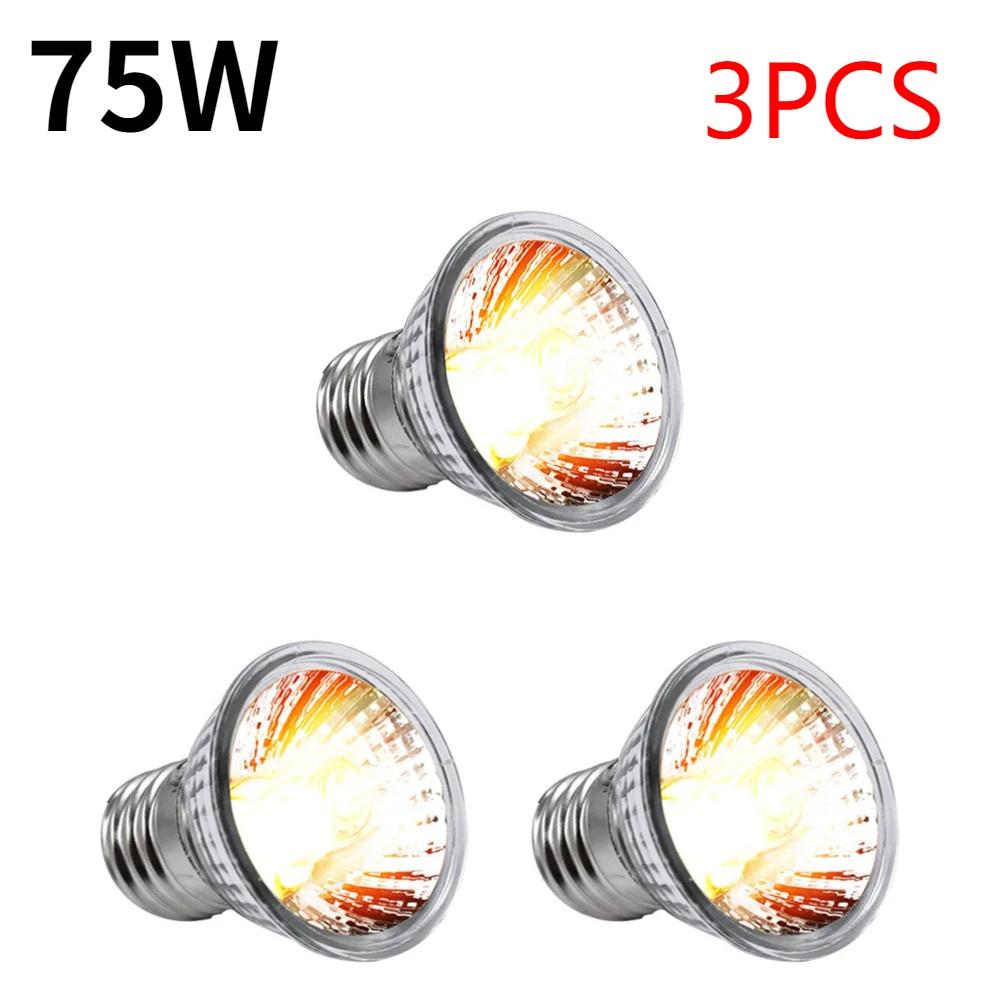 25/50/75W UVA+UVB Reptilienlampenbirne Schildkröten Sonnenbad UV-Lampen Heizlampe Vollspektrum Sonnenlampe für Amphibien Eidechsen