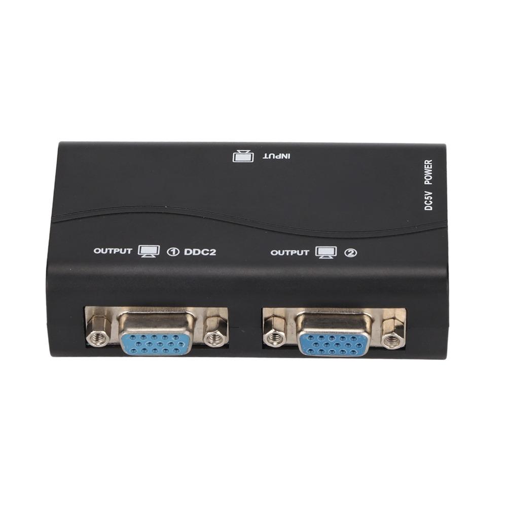 1920x1440 1080P Video Splitter 1 in 2 Out VGA Splitter Amplifier  Projector