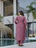 Women Embroidered Kurta Set with Floral Dupatta – Elegant Ethnic Festive Wear