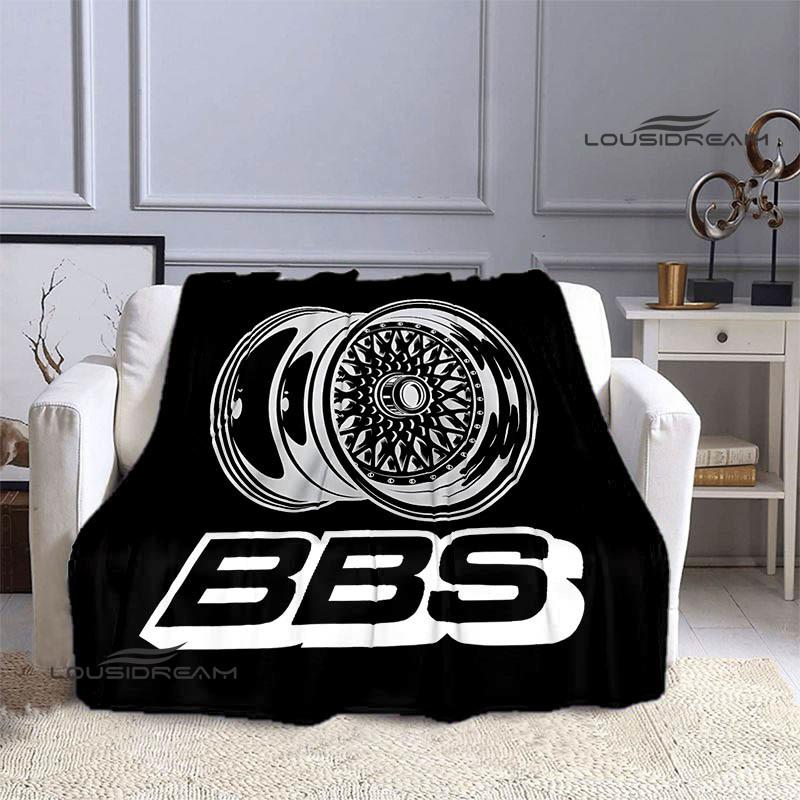 BBS LOGO printed blanket Picnic blanket Warm Flannel blankets Outdoor Blanket Home bed linings blankets for beds Birthday Gift