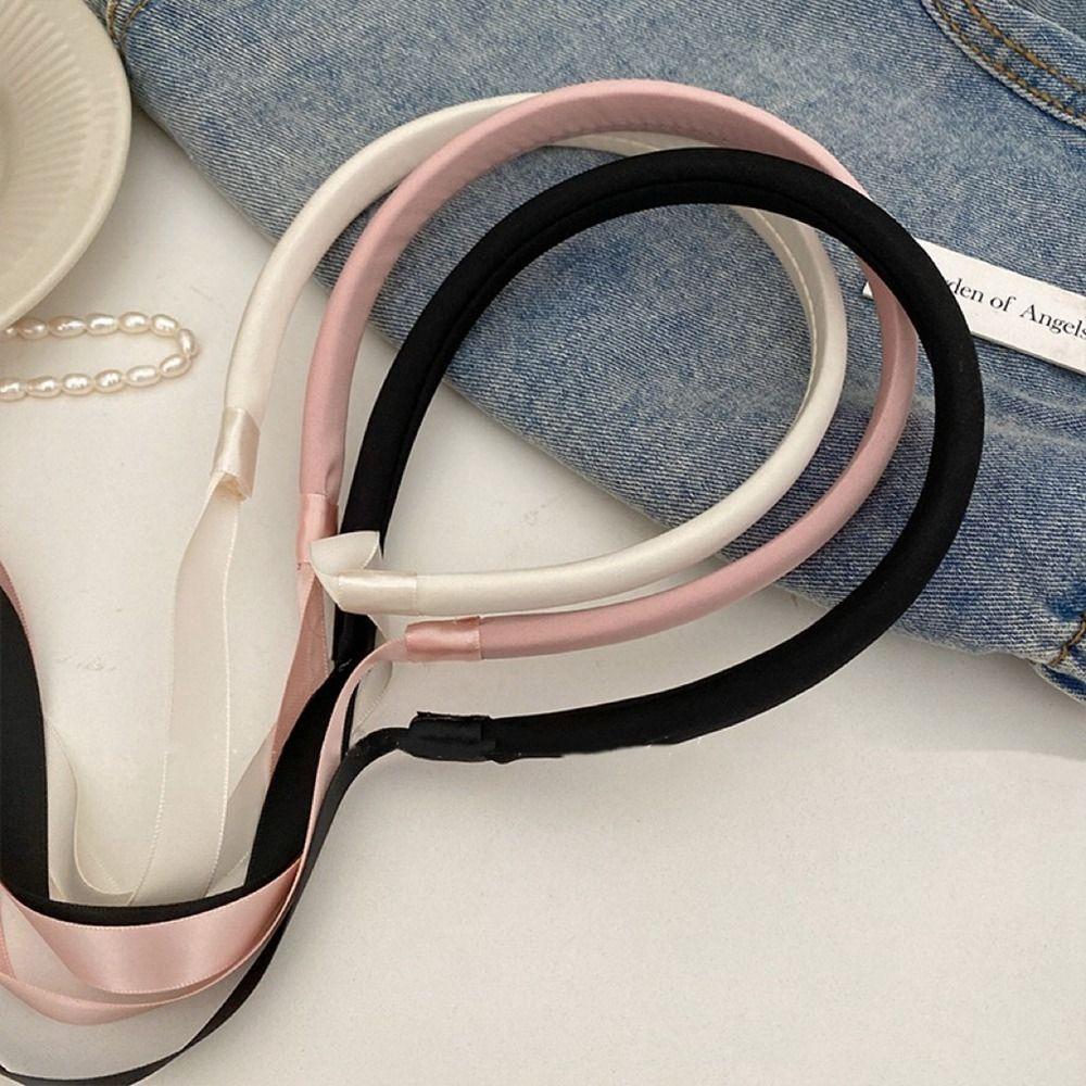 

Нескользящая лента для волос Корейская повязка для волос Балеткор Бант Повязка на голову Женская лента Обруч для волос Тонкая повязка на голову