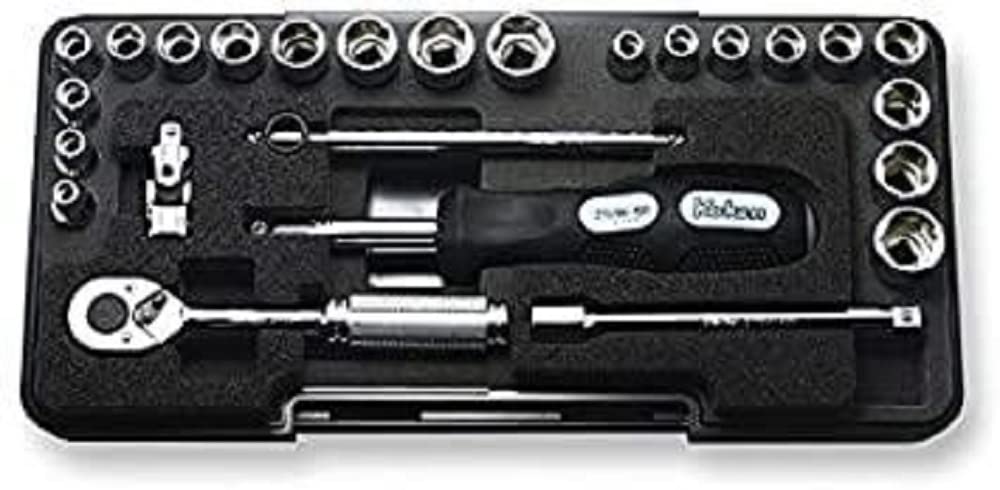 Koken Square Socket 25 P2201AM 1/4" (6.35mm) Set, Pieces,