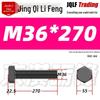 12.9 Grade High-Strength Blackened Hex Bolt M22-M48
