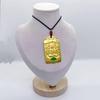 Ancient Sand Gold Thousand-Hand Guanyin Necklace with Cat's Eye Pendant - Hot Selling Long-Lasting Color Jewelry