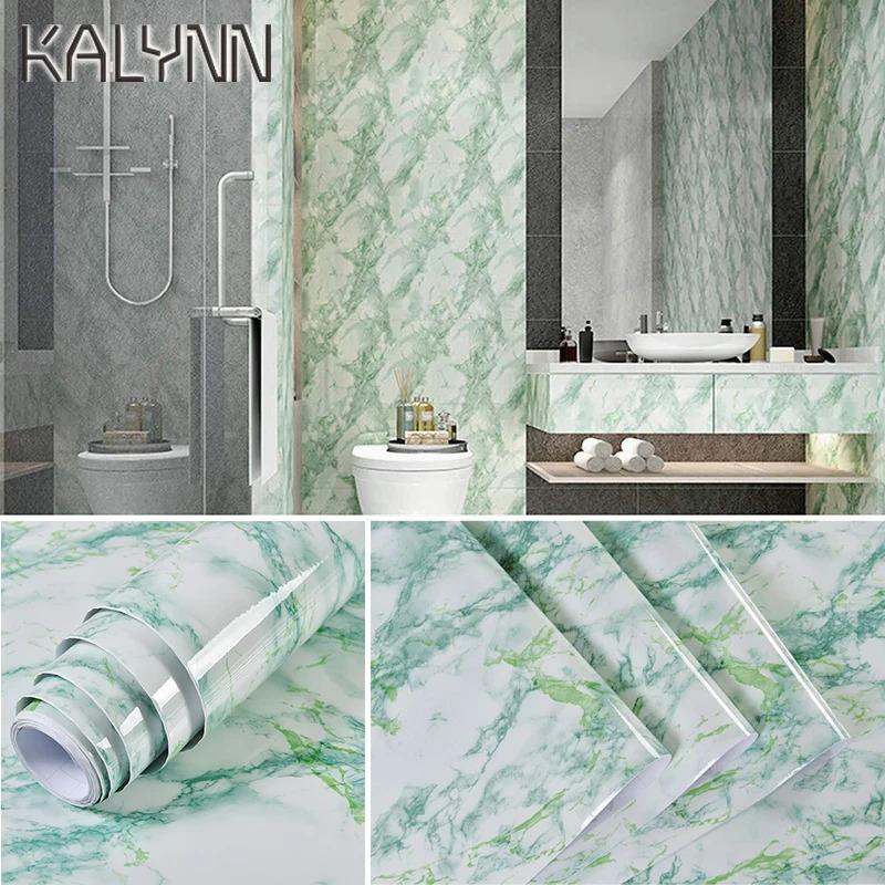 55cm Breite Vinyl Wandaufkleber Wasserdicht Marmor Selbstklebende Tapete Kontaktpapier Für Küche Dekorative Folie Heimdekor