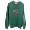 MICKEY,INC 90s Old Mickey Mouse Embroidery Long Sleeve Knit L Sweater Men's Used