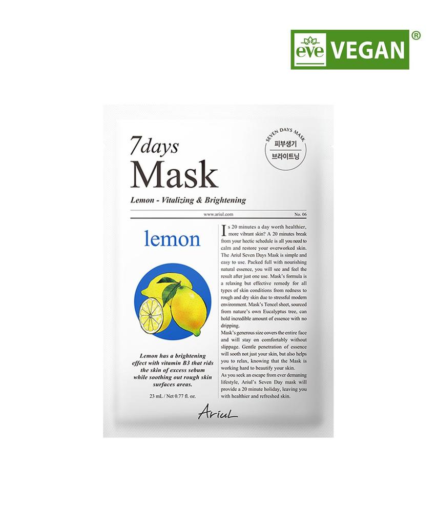 Ariul Seven Days Mask Lemon C 23ml 1 Sheet