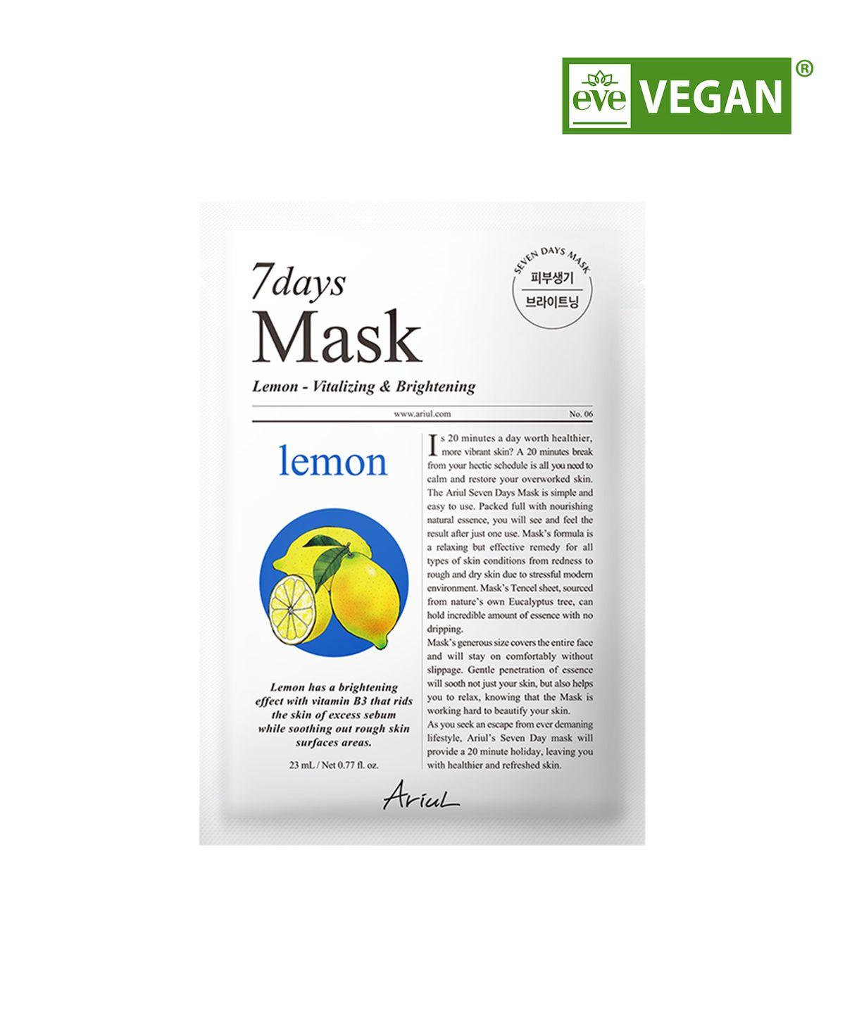 Ariul Seven Days Mask Lemon C 23ml 1 Sheet