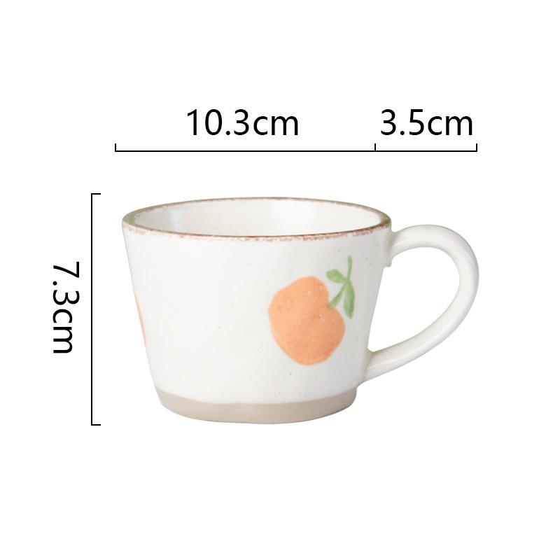 Japanese Retro Coarse Pottery Mug Household Personalized Water Cup Small Fresh Ceramic Coffee Cup Milk Cup Breakfast Cup