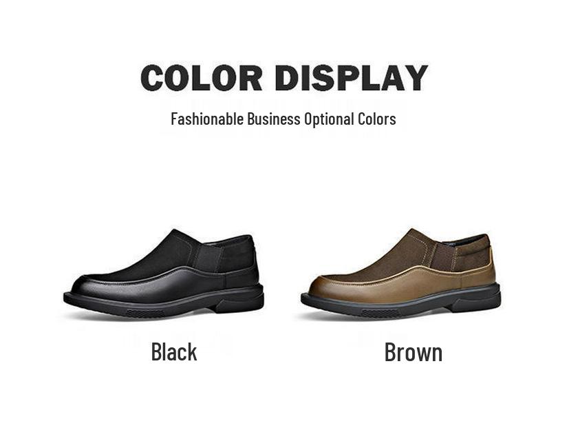 Men's Genuine Cowhide Leather Casual Shoes - 2025 Autumn/Winter Korean Style, Breathable & Versatile Retro Workwear Footwear
