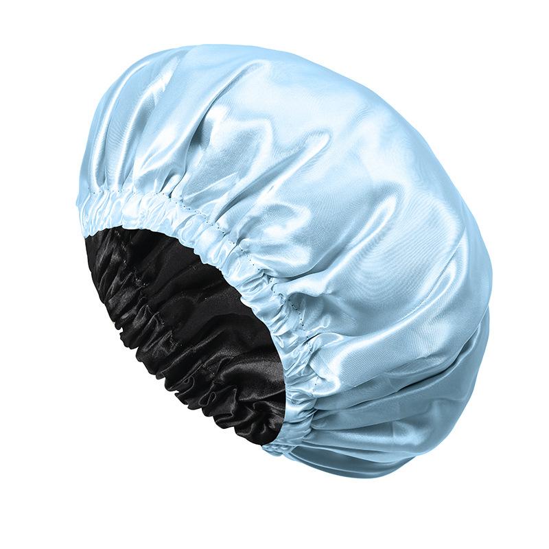 Ladies Fashion Stretch Hair Cap, Button Shower Cap