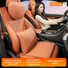 Poggiatesta Morbido in Pelle Nappa per Auto, Cuscino Lombare per Auto, Accessori Sedili Auto, Cuscino per Collo e Schiena Auto