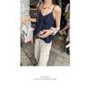 Korean Design Niche V-neck Halter Top for Women Summer Retro Style Sleeveless Vest Top