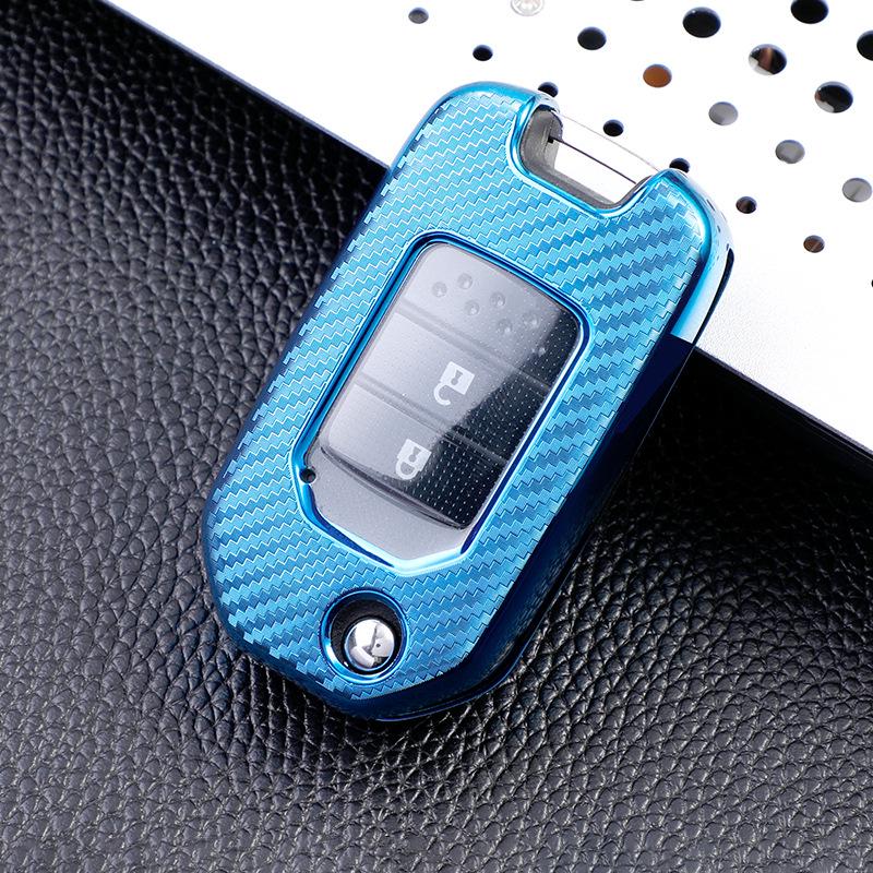Carbon Fiber Key Case for Honda CRV, Civic, Accord, Avancier - Protective Cover for Tenth Generation Models