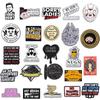Creative Cartoon Pig & English Letter Brooch Set - Fun Metal Badge Accessories