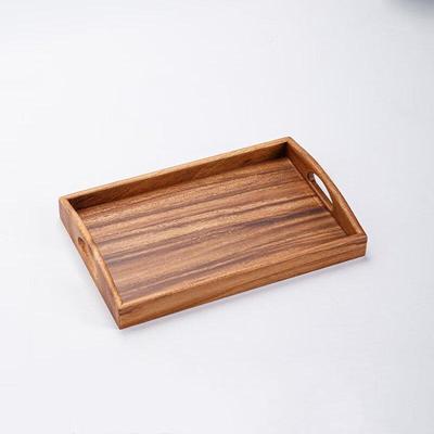 Walnut Rectangular Double Ear Serving Tray