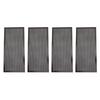 4 Stück Magnetische Bodenregister-Lüftungsgitterabdeckungen 5,5x12 Zoll Magnet PVC-Lüftungsgitternetz für Wand Decke Boden zum Auffangen von Schmutz Haaren