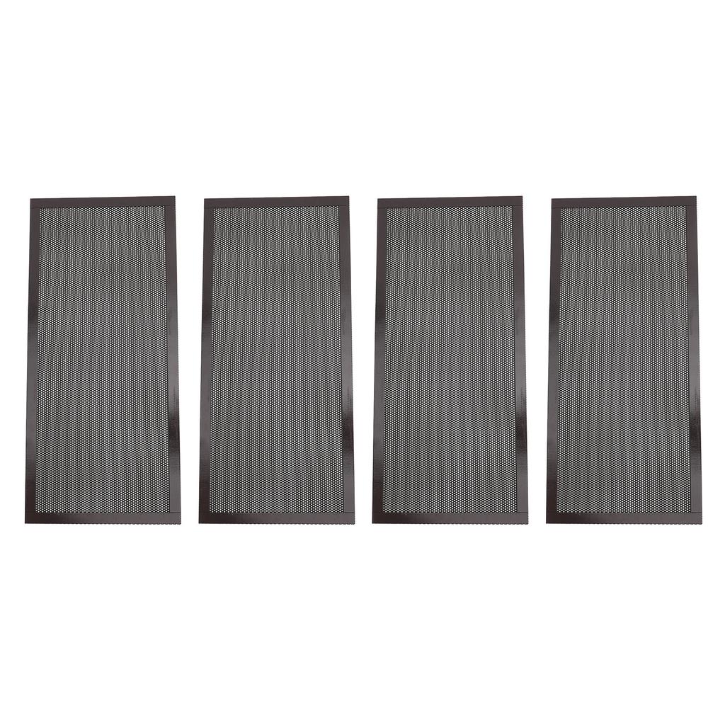 4 Stück Magnetische Bodenregister-Lüftungsgitterabdeckungen 5,5x12 Zoll Magnet PVC-Lüftungsgitternetz für Wand Decke Boden zum Auffangen von Schmutz Haaren