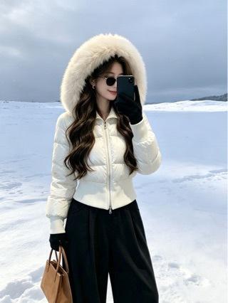 Small waist slim fit versatile women's short cotton clothes trendy down cotton clothes jacket new winter