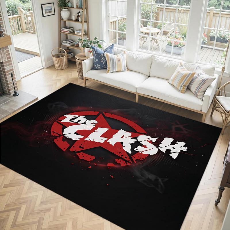 The Clash Design Crystal Velvet Carpet Cozy Non?Slip Printed Rug For Bedroom Living Room Entrance